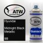 Preview: Hyundai, Midnight Black Metallic, 9B: 400ml Sprühdose, von ATW Autoteile West.